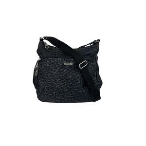 Baggallini Joey Bagg Nylon Crossbody Cheetah Print